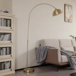 buelampe Lennart, messing, højdejusterbar, E27^Lindby Hot