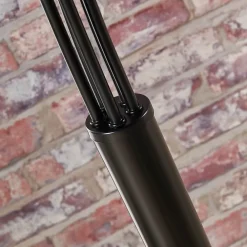 Lindby buelampe Tinne, sort/guld, marmor, 5 lyskilder, E14