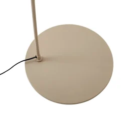 Lindby buelampe Triangolo, beige, højde 195 cm, metal, E27