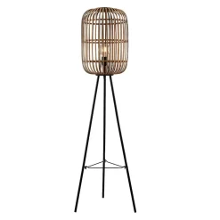 Lindby Canyana gulvlampe, 139 cm, natur, rattan, stativ