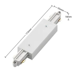 center feeder Linaro, hvid, 1-faset system^Lindby Best