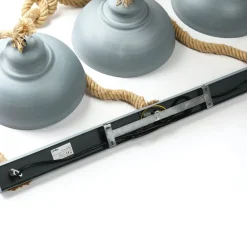 Lindby Chaby hængelampe i betonlook, 3 lyskilder