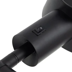 Lindby Corali bordlampe, sort, metal, højde 64 cm