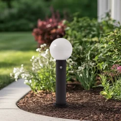 Dangan sokkellampe, hvid, 60 cm, glas, sensor^Lindby Clearance