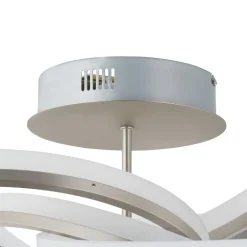 Lindby Divalis LED-loftlampe, stepdim, nikkel