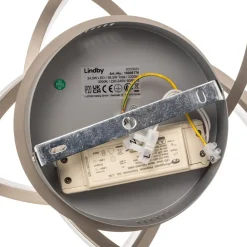 Lindby Divalis LED-loftlampe, stepdim, nikkel