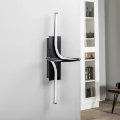 Divola LED-væglampe, stepdim, sort^Lindby Best