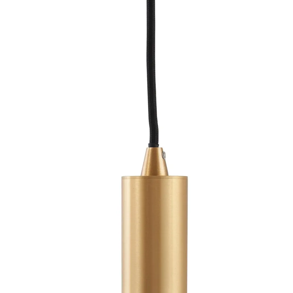 Lindby Pendellamper|Pendellamper>Doroteo hængelampe, 3 lyskilder, grøn/amber/grå, glas