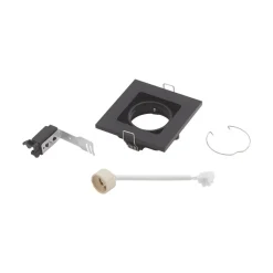 downlight Thorid, sort, 10 x 10 cm, sæt med 10, GU10^Lindby Discount