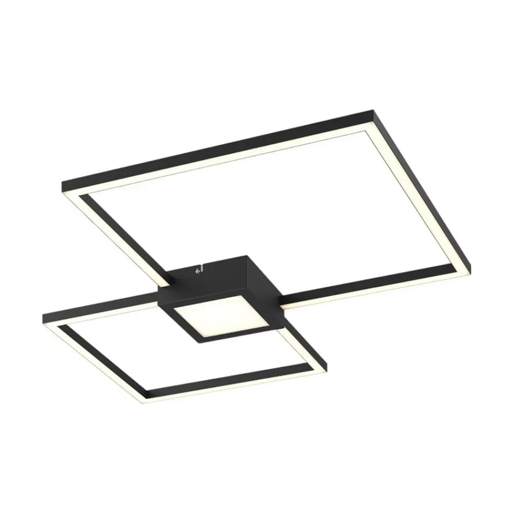 Lindby Duetto LED-loftlampe, antracit 28 W