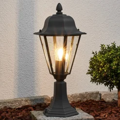 Lindby Terrassebelysning|Sokkellamper>Edana sokkellampe, 52 cm, antracit, E27, IP44