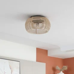 Ediz loftlampe, 1 lyskilde, E27, træ, Ø 44,4 cm^Lindby New