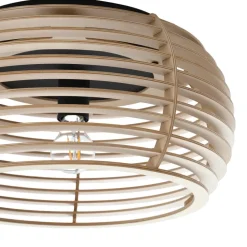 Ediz loftlampe, 1 lyskilde, E27, træ, Ø 44,4 cm^Lindby New