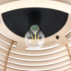 Ediz loftlampe, 1 lyskilde, E27, træ, Ø 44,4 cm^Lindby New