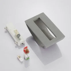 Edvin væglampe af beton, halvrund^Lindby Online