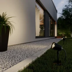 Elmana spot med jordspyd, GU10, IP65^Lindby Discount