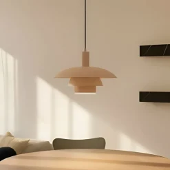 Lindby Pendellamper|Pendellamper>Elorri hængelampe, beige, Ø 38 cm, metal