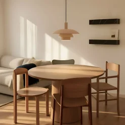 Lindby Pendellamper|Pendellamper>Elorri hængelampe, beige, Ø 38 cm, metal