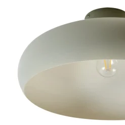Lindby Elover loftlampe, lysegrøn, Ø 45 cm, jern