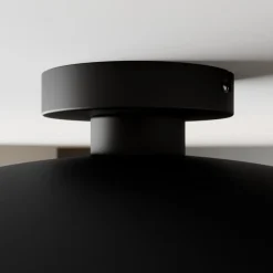 Emilienne loftlampe, sort/guld, metal, Ø 60 cm^Lindby