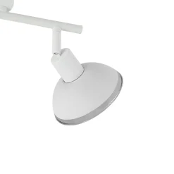 Lindby Erin loftspot, hvid, 2-lys, 31,5 cm, glas