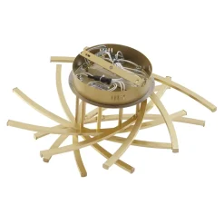 Lindby Flakira LED-loftlampe, 10 lk, antik messing