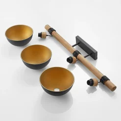 Flurin hængelampe, 3 lyskilder, 107 cm, sort, metal^Lindby Sale