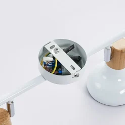 Lindby Fridolin loftspot, 70 cm, 4 lyskilder, hvid, metal