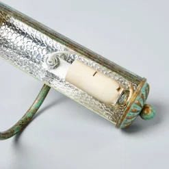 Lindby gallerilampe Beno, 25 cm, metal, E14 grøn spænding