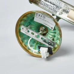 Lindby gallerilampe Beno, 25 cm, metal, E14 grøn spænding