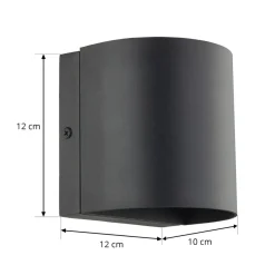 Lindby Gladis udendørs LED-væglampe