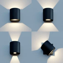 Lindby Gladis udendørs LED-væglampe