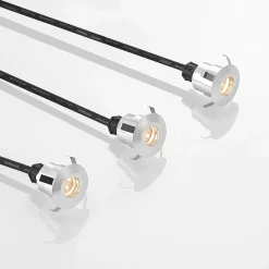 Gracelle LED nedgravningsspot, 3 stk, rundt^Lindby Clearance