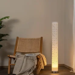 gulvlampe Alisea, 104 cm, hvid, GU10^Lindby Best