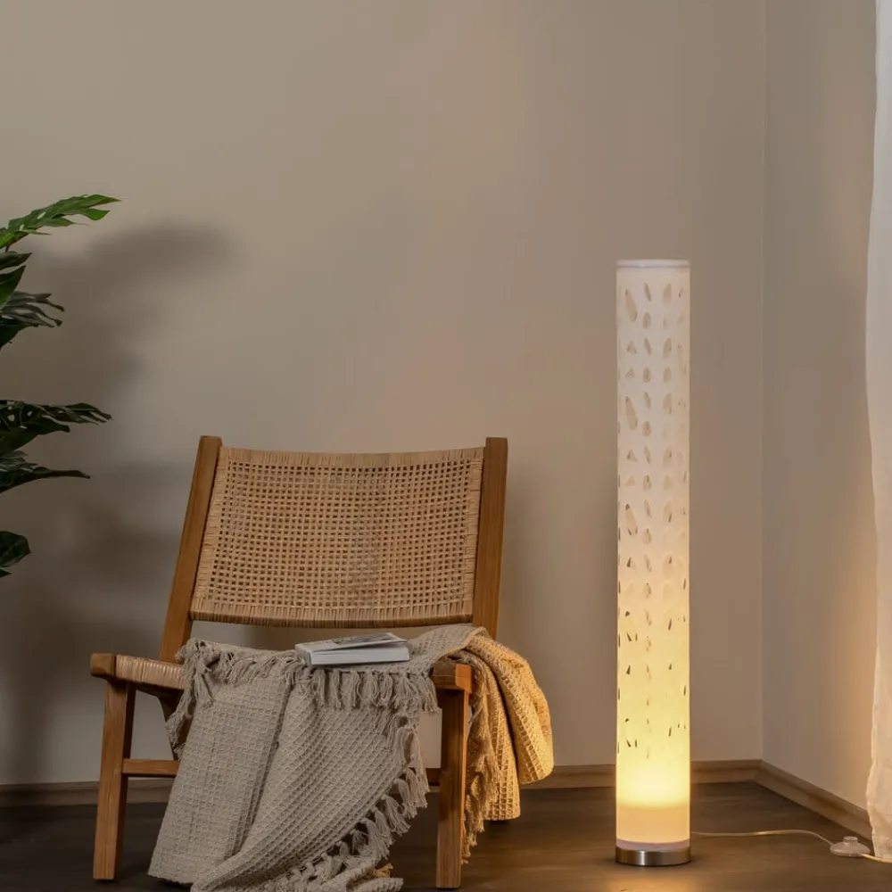 gulvlampe Alisea, 104 cm, hvid, GU10^Lindby Best