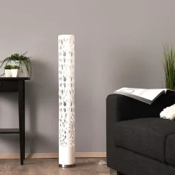 gulvlampe Alisea, 104 cm, hvid, GU10^Lindby Best