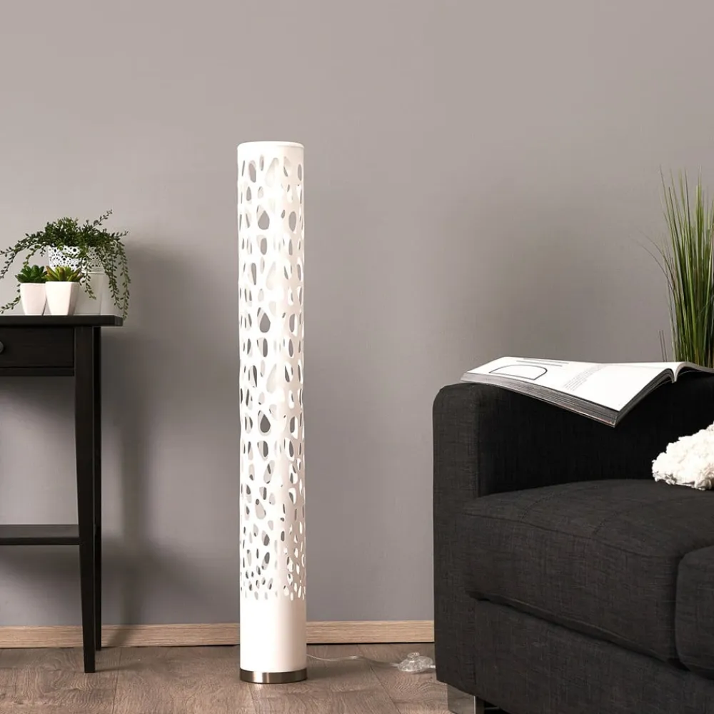 gulvlampe Alisea, 104 cm, hvid, GU10^Lindby Best