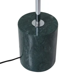 Gulvlampe Branford, Retro, grøn, metal/marmor^Lindby Discount