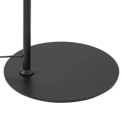 Lindby gulvlampe Corali, sort, metal, højde 176,5 cm