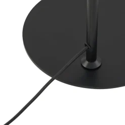 Lindby gulvlampe Corali, sort, metal, højde 176,5 cm