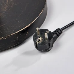 gulvlampe Elaina, læselampe, rustfarvet, 180 cm, E27^Lindby New