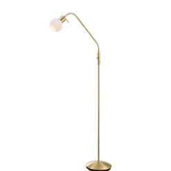 gulvlampe Elaina, messingfarvet, 162 cm, fleksibel, E14^Lindby Discount