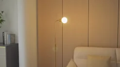 gulvlampe Elaina, messingfarvet, 162 cm, fleksibel, E14^Lindby Discount