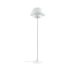 gulvlampe Eryndor, hvid, tekstil, Ø 47 cm, E27^Lindby Best