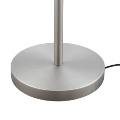 Lindby gulvlampe Jaileen, grå, tekstil, 170 cm, læselampe