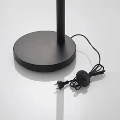 Lindby gulvlampe Jewa, sort, metal, 5 lyskilder, E14