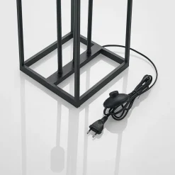 gulvlampe Krisha, sort, metal, 3 lyskilder, E27^Lindby Outlet