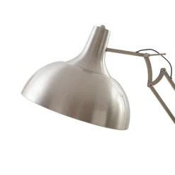 gulvlampe Leia, sølv, metal, 180 cm, drejelig, E27^Lindby