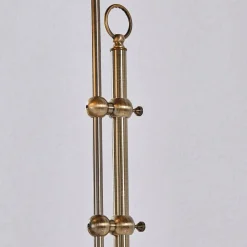 Lindby gulvlampe Otis, antik messing, glas, 170 cm, E27