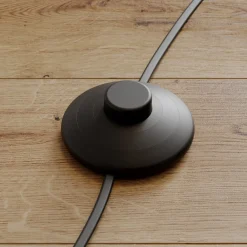 Lindby gulvlampe Sonika, 175 cm, nikkelfarvet, glas, E27